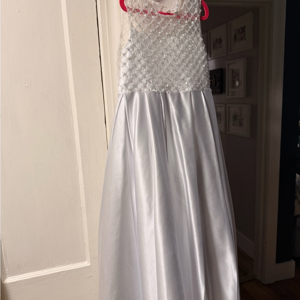 Elegant White Kids Dress